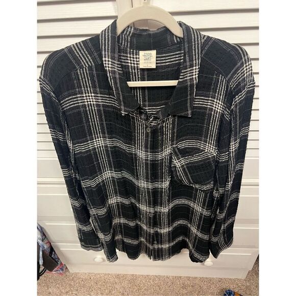 New Matilda Jane Good Hart GH Warner Flannel Top size L Large - Picture 2 of 8